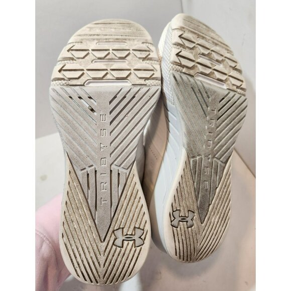 Under Armour Project Rock 2 Womens 8.5 Training Shoes 3022398 Onyx White - Picture 7 of 11